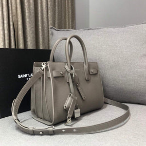 YSL 421863 Classic Sac de Jour Baby in Smooth Leather Gray - Default Title - View 2