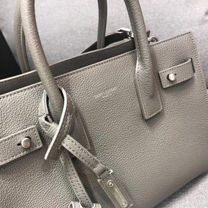 YSL 421863 Classic Sac de Jour Baby in Smooth Leather Gray - Default Title - View 5
