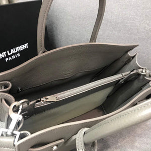 YSL 421863 Classic Sac de Jour Baby in Smooth Leather Gray - Default Title - View 7