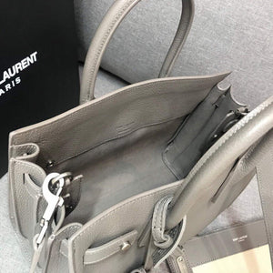 YSL 421863 Classic Sac de Jour Baby in Smooth Leather Gray - Default Title - View 8
