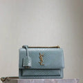 YSL 442906 SUNSET MEDIUM IN Aqua python print