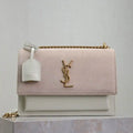 YSL 442906 SUNSET MEDIUM IN SMOOTH LEATHER Beige Pink