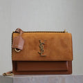 YSL 442906 SUNSET MEDIUM IN SMOOTH LEATHER Brown
