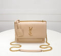 YSL 442906 Yves Saint Laurent Sunset Medium In Smooth Leather Apricot - luxibagsmall