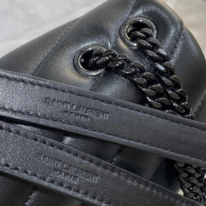 YSL 494699 Saint Laurent Small Loulou in Matelasse Y Leather Bag Black Hardward Black - Default Title - View 5