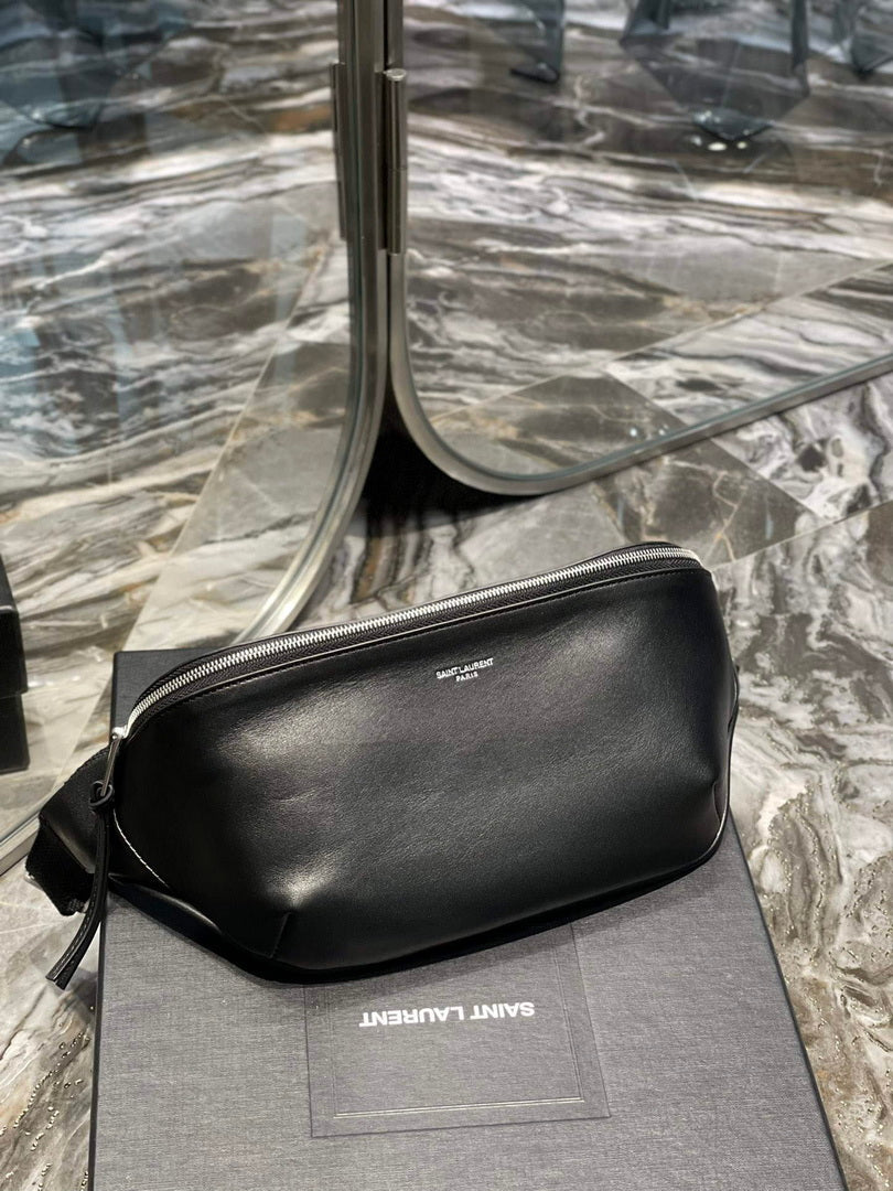 YSL 505671 Classic Crossbody Bag In Soft Black Leather - Default Title - View 2