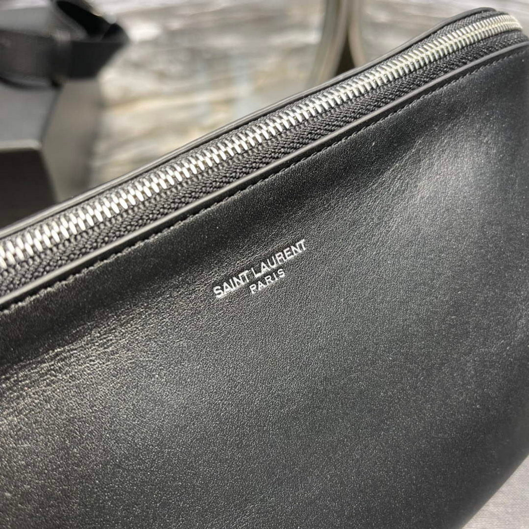 YSL 505671 Classic Crossbody Bag In Soft Black Leather - Default Title - View 4