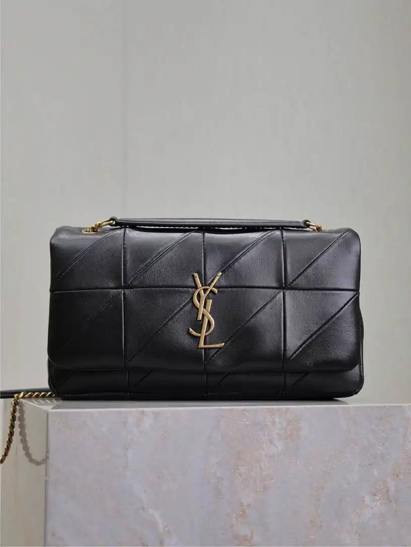 YSL 515821 Saint Laurent Lambskin Medium Jamie Bag black
