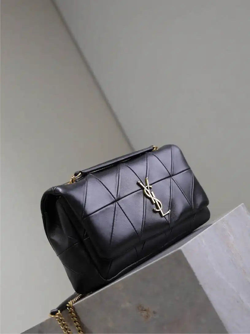 YSL 515821 Saint Laurent Lambskin Medium Jamie Bag black