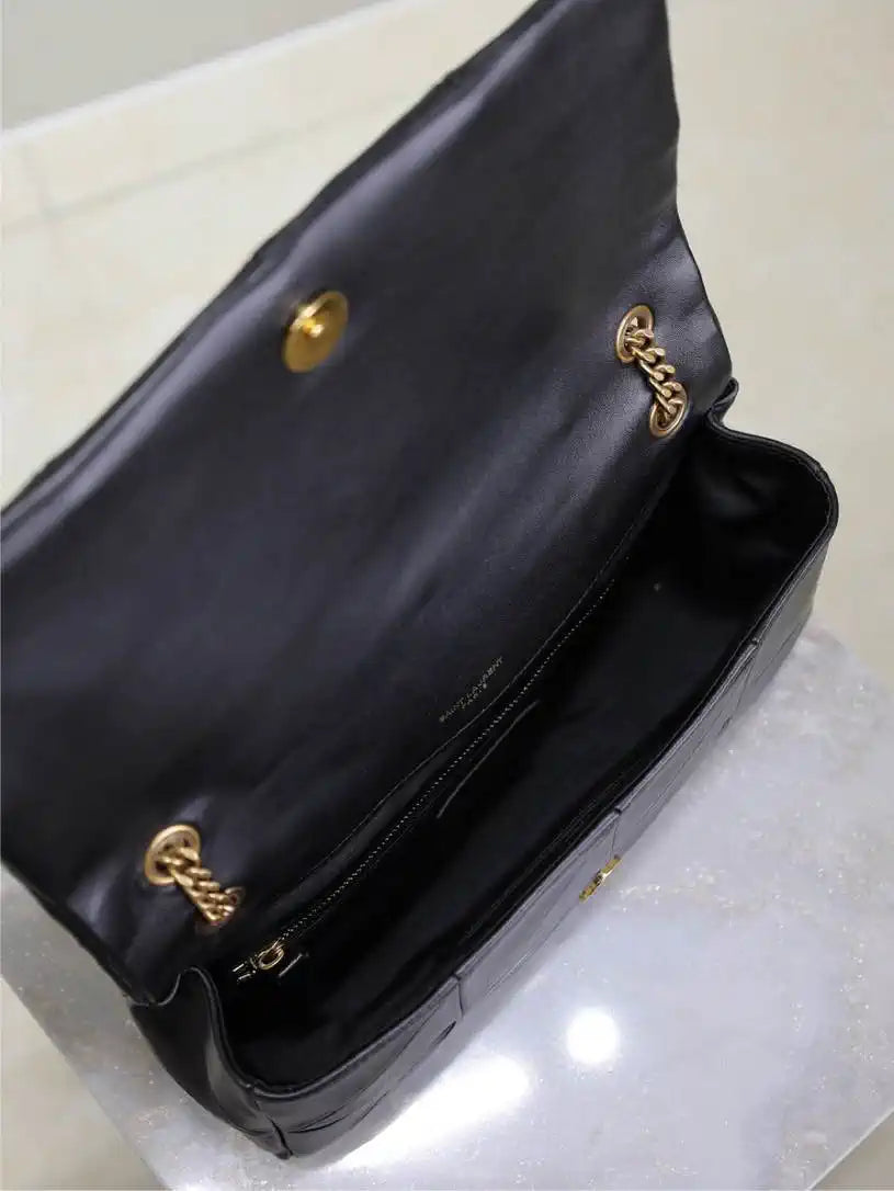 YSL 515821 Saint Laurent Lambskin Medium Jamie Bag black
