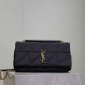 YSL 515821 Saint Laurent Nylon Medium Jamie Bag Black