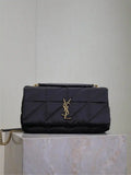 YSL 515821 Saint Laurent Nylon Medium Jamie Bag Black