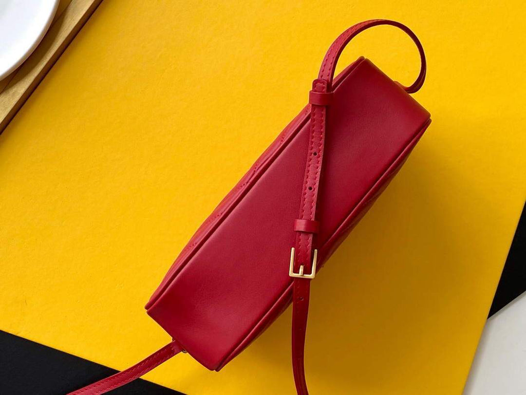 YSL 520534 Lou Camera Bag In Matelass¨¦ Leather Red