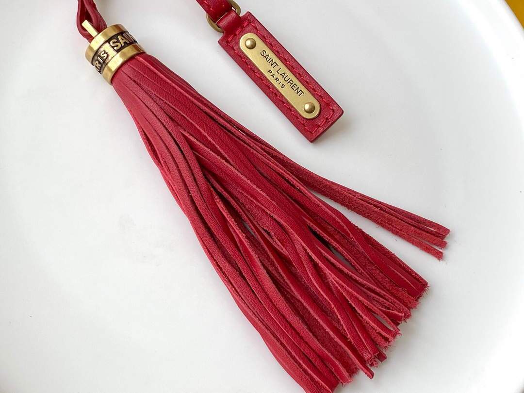 YSL 520534 Lou Camera Bag In Matelass¨¦ Leather Red