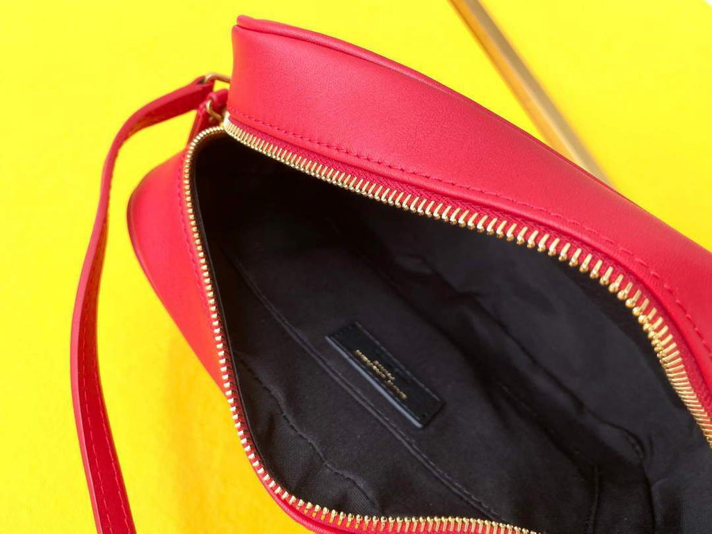 YSL 520534 Lou Camera Bag In Matelass¨¦ Leather Red