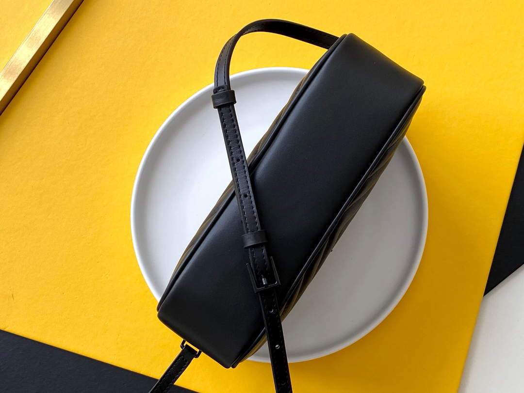 YSL 520534 Lou Camera Bag In Matelassé Leather Black