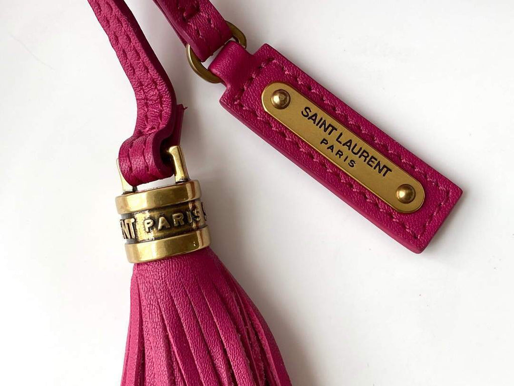 YSL 520534 Lou Camera Bag In Matelass¨¦ Leather Plum