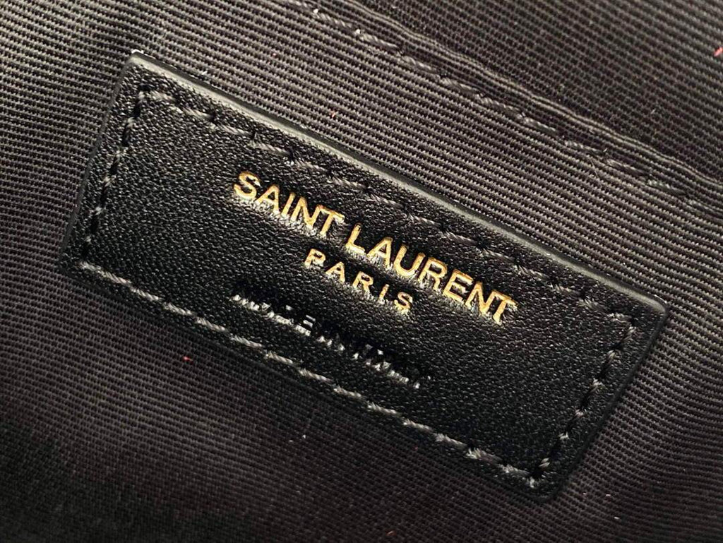 YSL 520534 Lou Camera Bag In Matelass¨¦ Leather Plum
