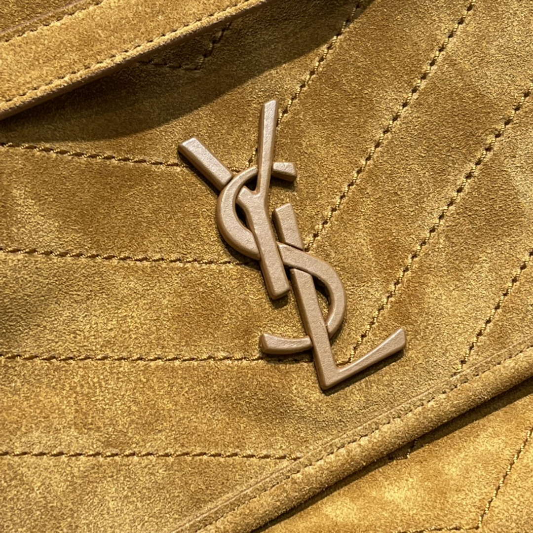 YSL 533037 Yves Saint Laurent Niki Baby In Crinkled Vintage Nubuck Leather Camel