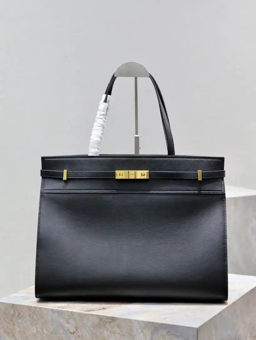 YSL 553745 XL MANHATTAN in BOX SAINT LAURENT Black