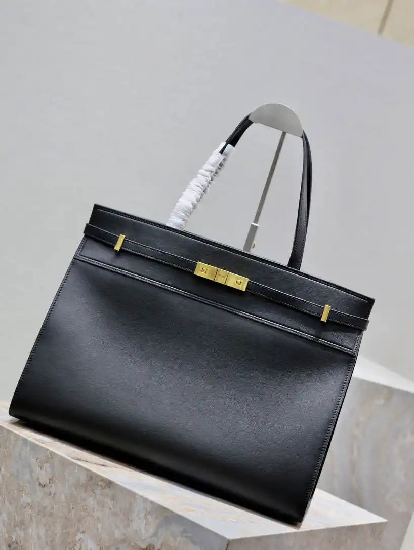 YSL 553745 XL MANHATTAN in BOX SAINT LAURENT Black