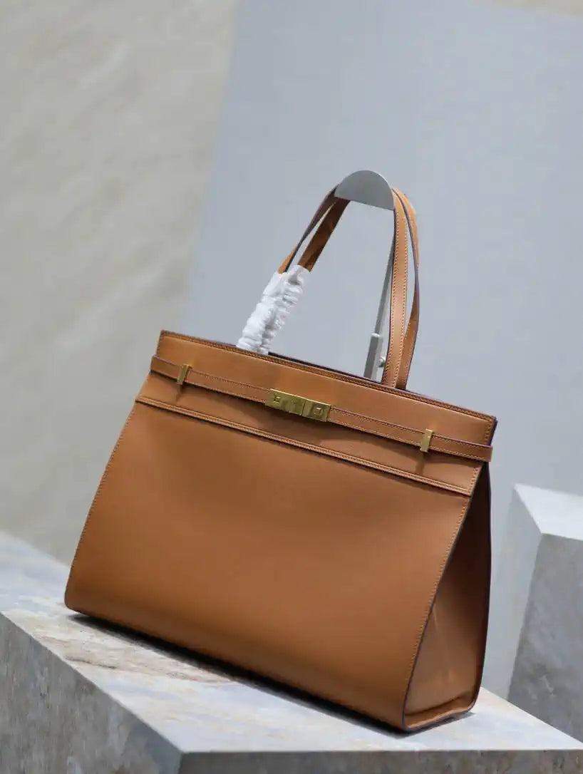 YSL 553745 XL MANHATTAN in BOX SAINT LAURENT Brown