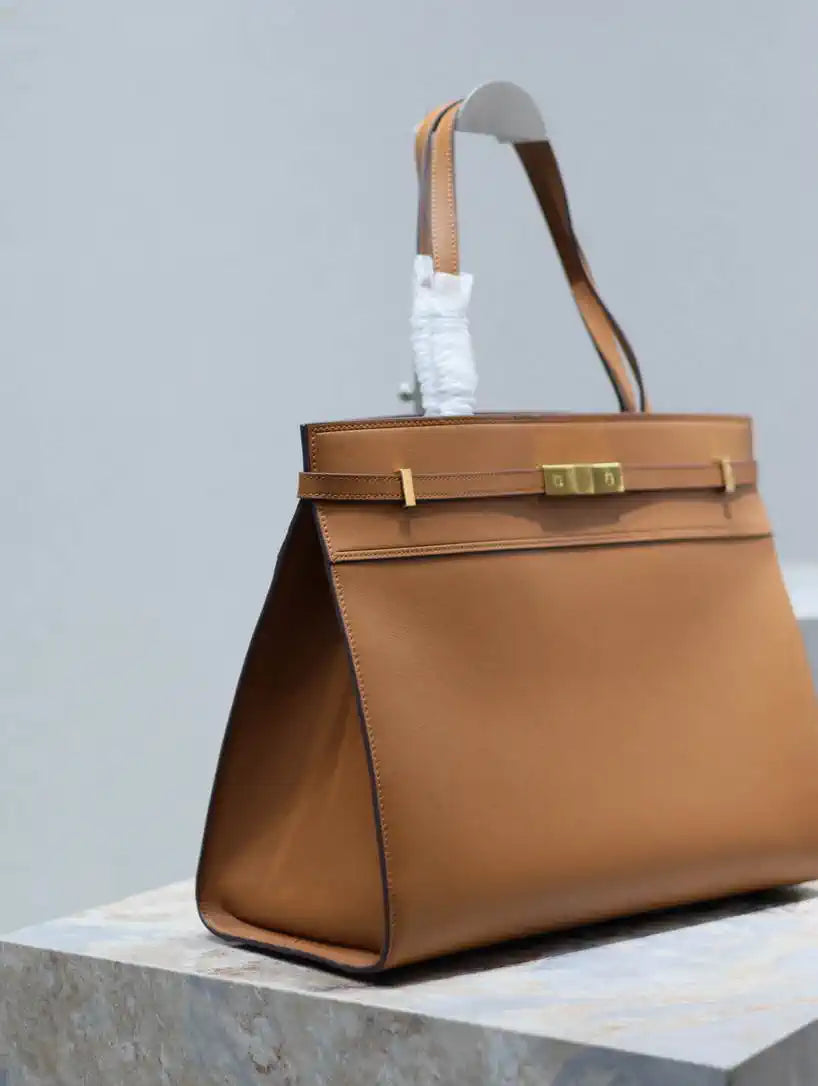 YSL 553745 XL MANHATTAN in BOX SAINT LAURENT Brown