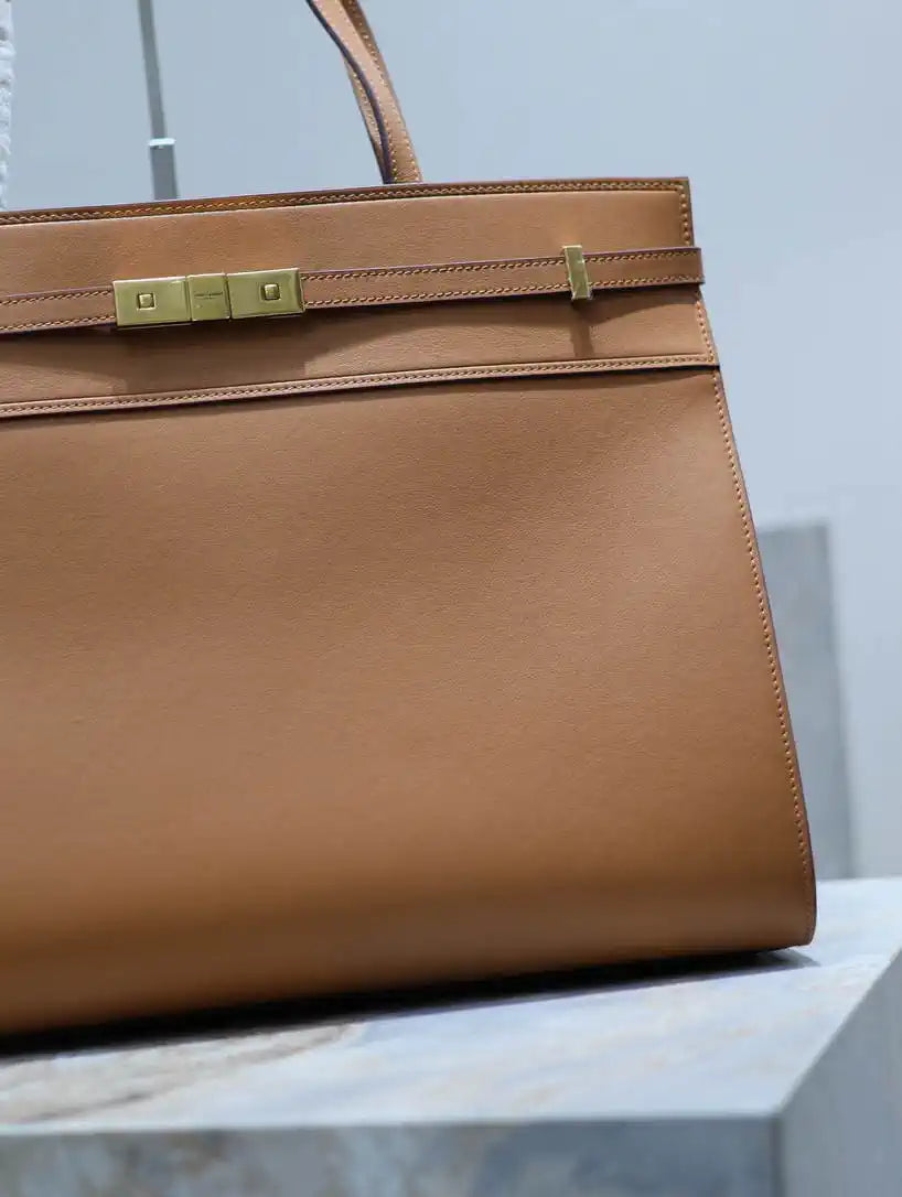 YSL 553745 XL MANHATTAN in BOX SAINT LAURENT Brown