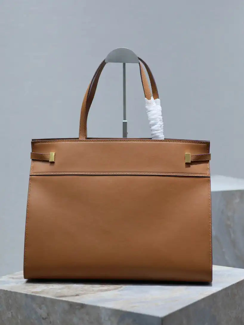 YSL 553745 XL MANHATTAN in BOX SAINT LAURENT Brown