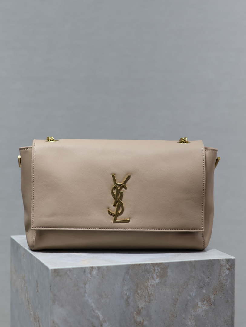 YSL 553804 Saint Laurent Reversible Medium Kate in Suede Bean paste - Default Title - View 1