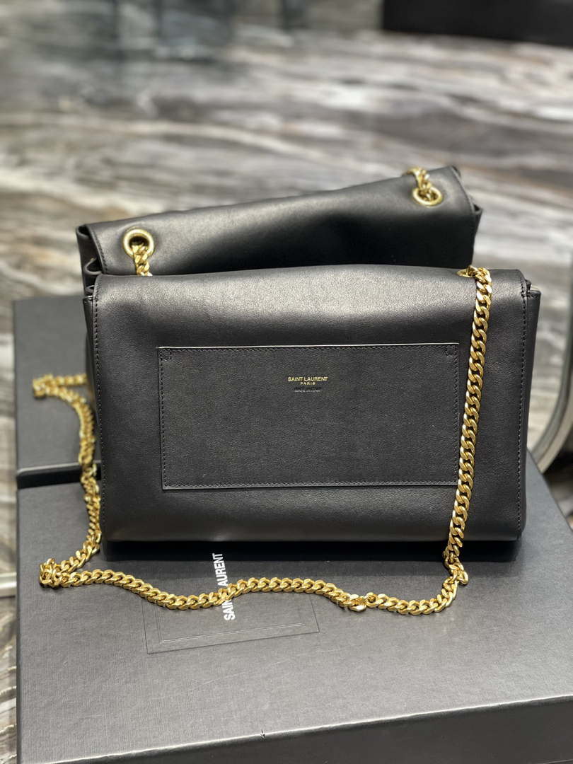 YSL 553804 Saint Laurent Reversible Medium Kate in Suede Black - Default Title - View 5