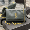 YSL 553804 Saint Laurent Reversible Medium Kate in Suede Blue - Default Title - View 1