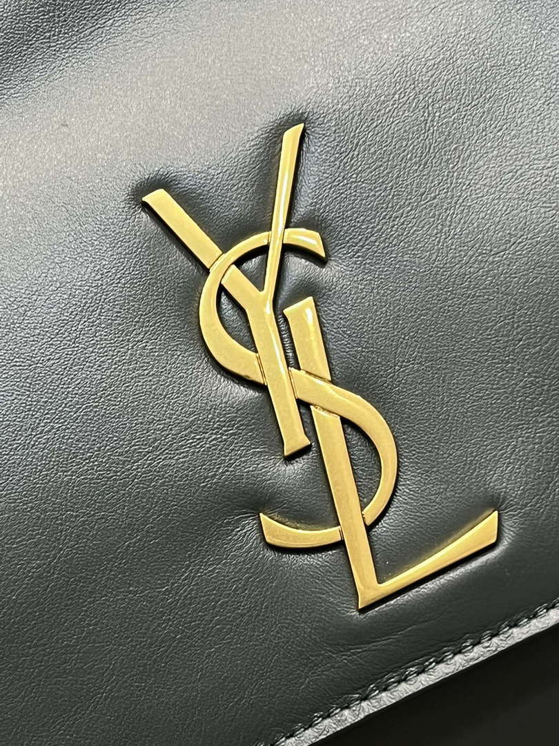 YSL 553804 Saint Laurent Reversible Medium Kate in Suede Blue