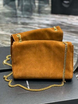 YSL 553804 Saint Laurent Reversible Medium Kate in Suede Brown - Default Title - View 4