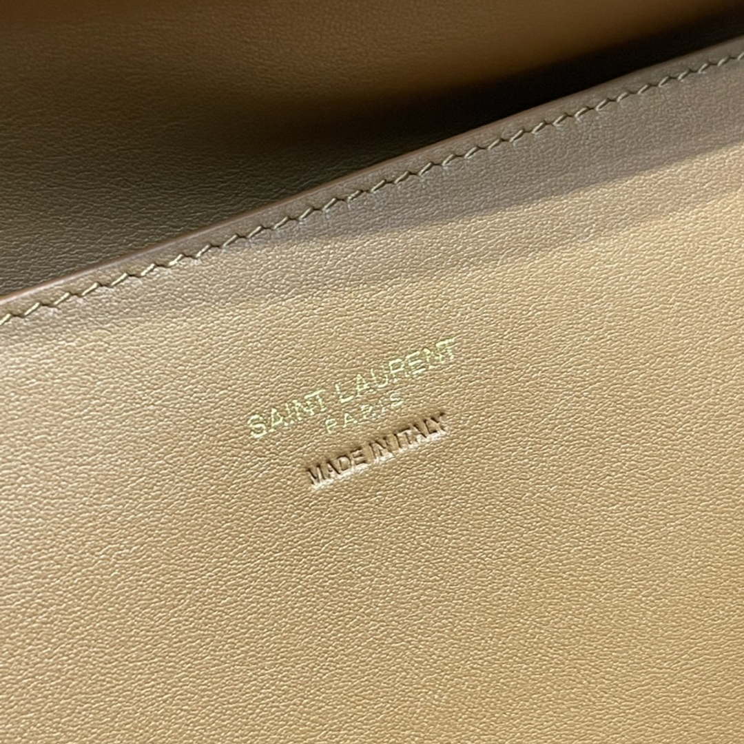 YSL 553804 Saint Laurent Reversible Medium Kate in Suede Brown