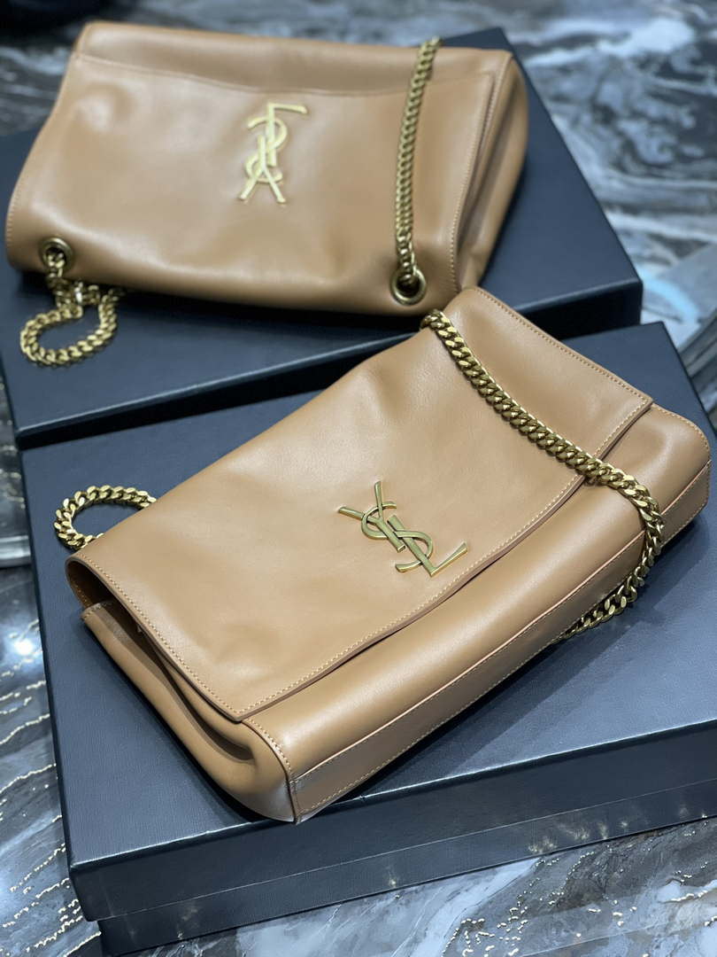 YSL 553804 Saint Laurent Reversible Medium Kate in Suede Brown