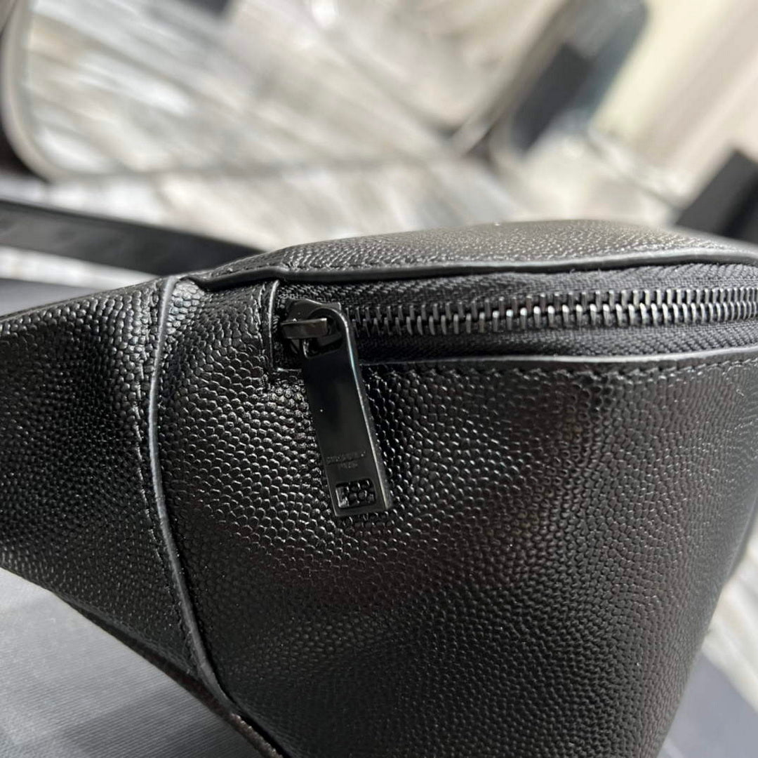 YSL 569737 Classic Crossbody Leather Bag Black Buckle
