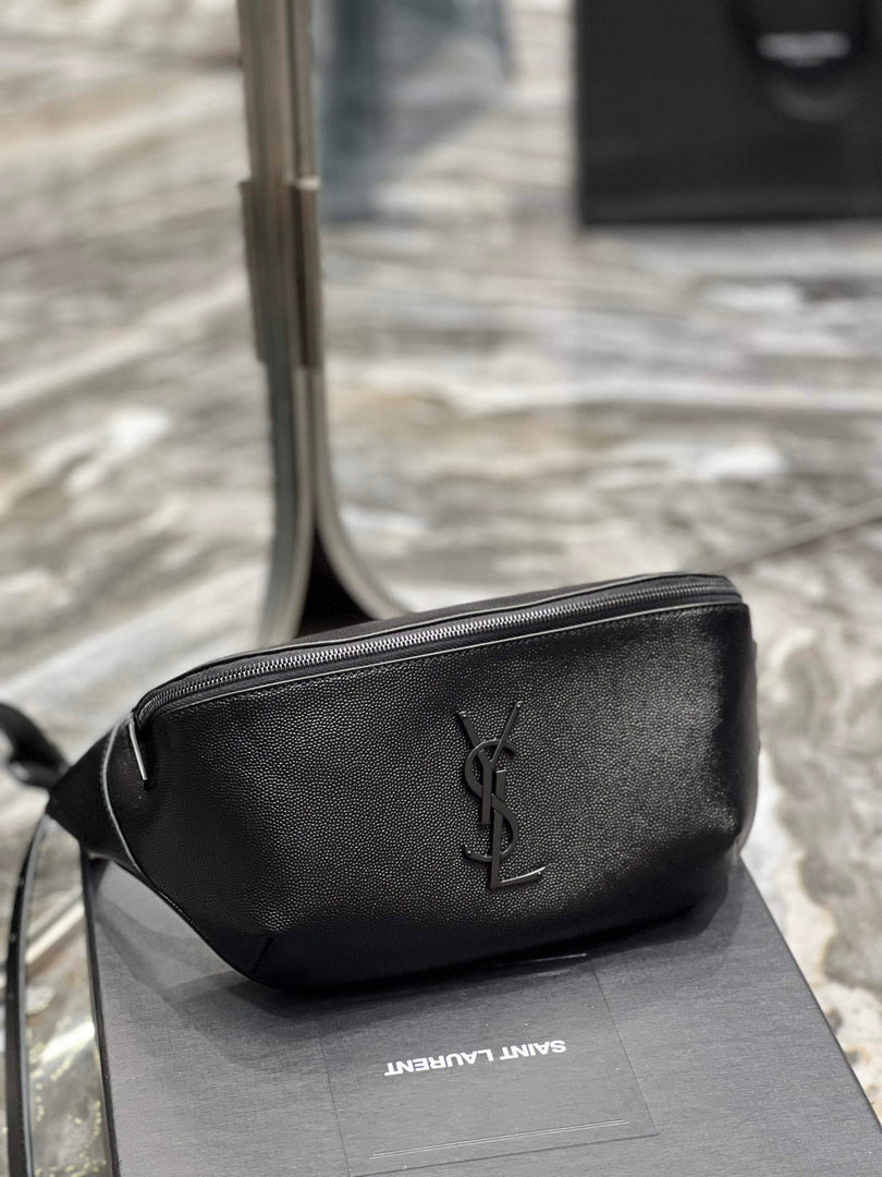 YSL 569737 Classic Crossbody Leather Bag Black Buckle