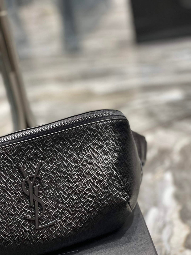 YSL 569737 Classic Crossbody Leather Bag Black Buckle