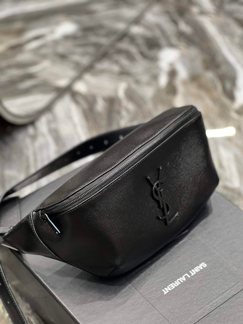 YSL 569737 Classic Crossbody Leather Bag Black Buckle - Default Title - View 5