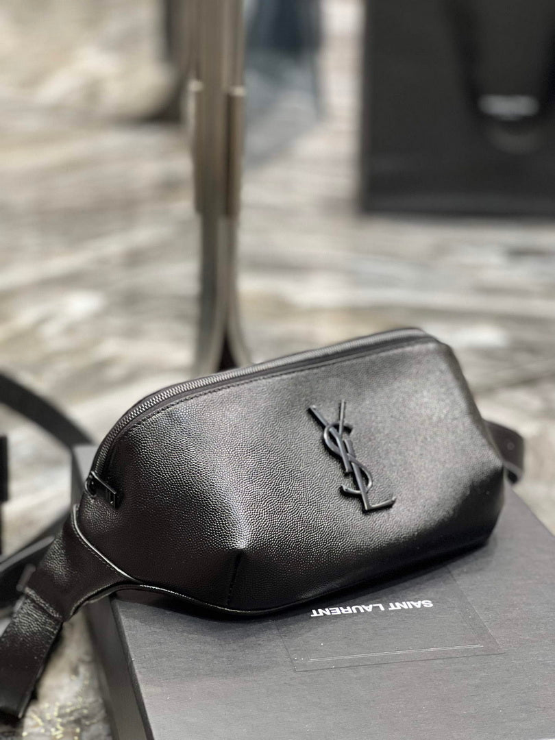 YSL 569737 Classic Crossbody Leather Bag Black Buckle - Default Title - View 8