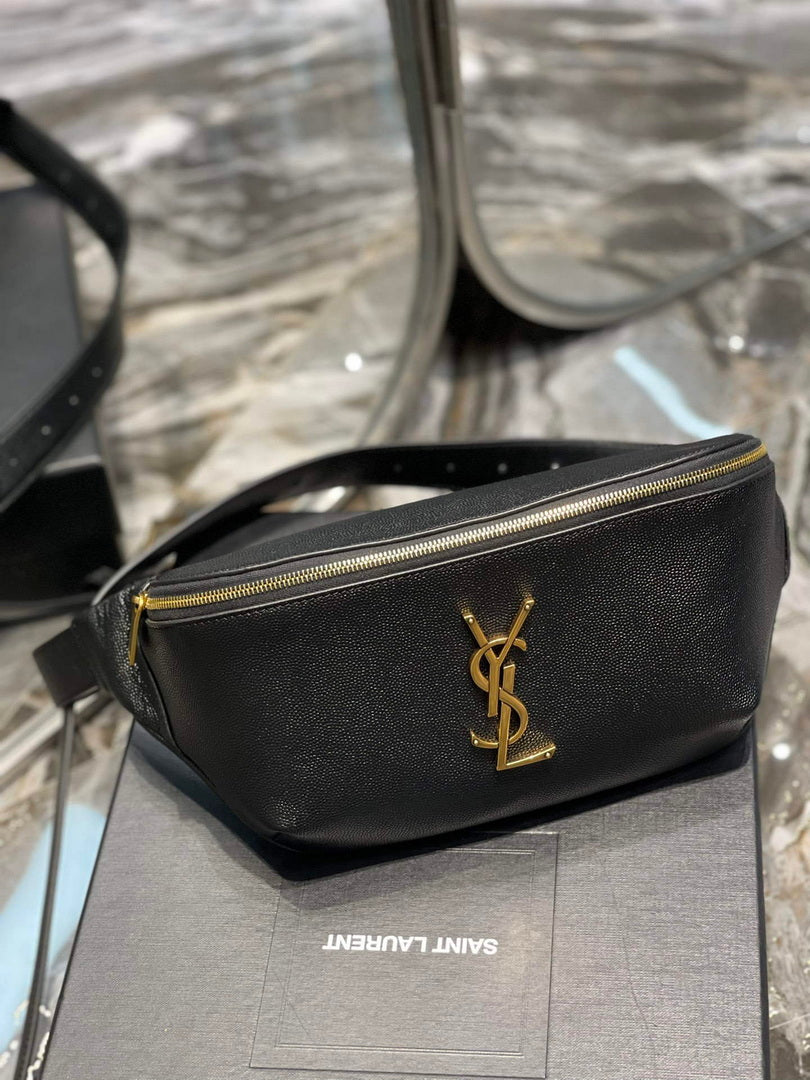 YSL 569737 Classic Crossbody Leather Bag Gold Buckle