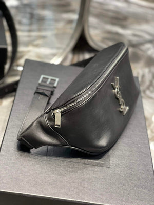 YSL 569737 Classic Crossbody Leather Bag Silver Buckle - Default Title - View 3