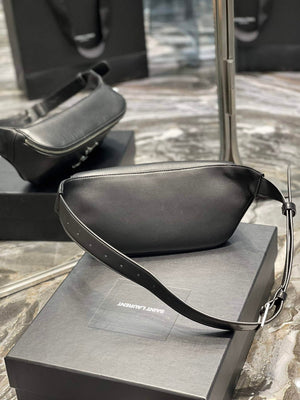 YSL 569737 Classic Crossbody Leather Bag Silver Buckle - Default Title - View 6