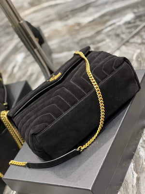 YSL 574946 Saint Laurent Loulou Medium Bag Y-Quilted Leather Black - Default Title - View 6
