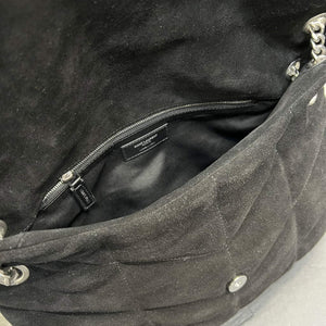YSL 577475 Saint Laurent Puffer Medium Bag In Quilted Lambskin Leather Black - Default Title - View 8