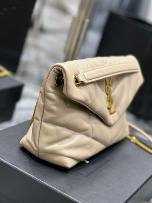 YSL 577476 Saint Laurent Puffer Small In Nappa Leather Apricot - Default Title - View 5