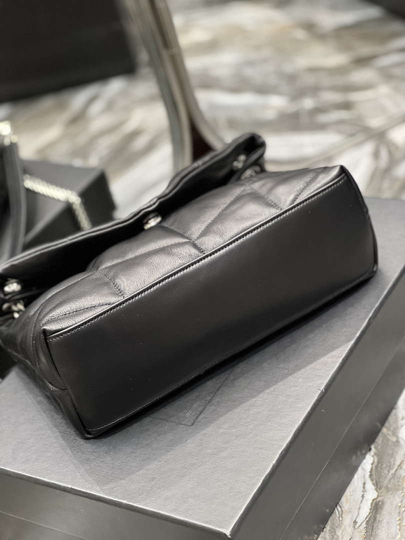 YSL 577476 Saint Laurent Puffer Small In Nappa Leather Black