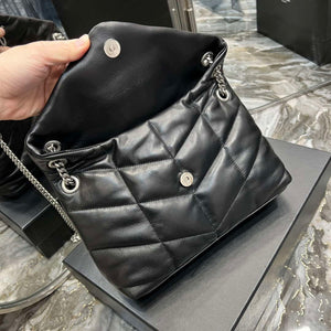 YSL 577476 Saint Laurent Puffer Small In Nappa Leather Black - Gold - View 17