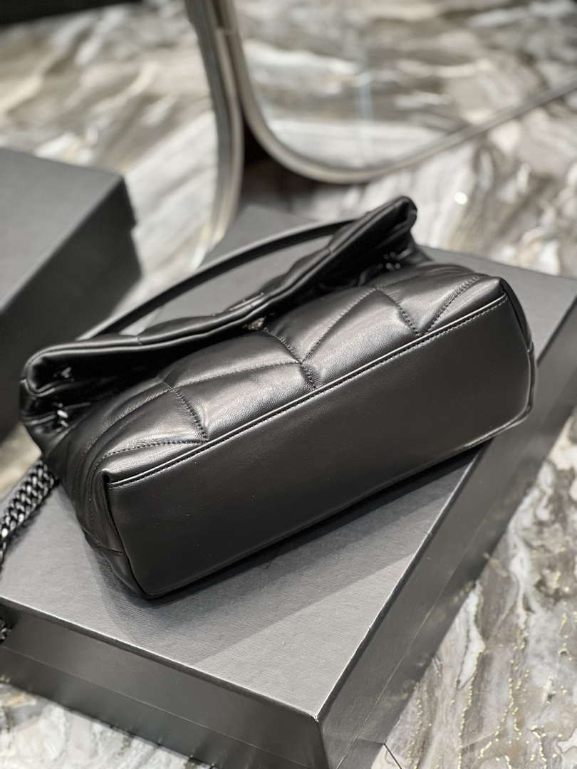 YSL 577476 Saint Laurent Puffer Small In Nappa Leather Black